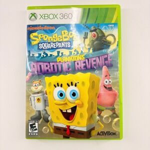 SpongeBob SquarePants Planktons Robotic Revenge Xbox 360 Activision Game 2013